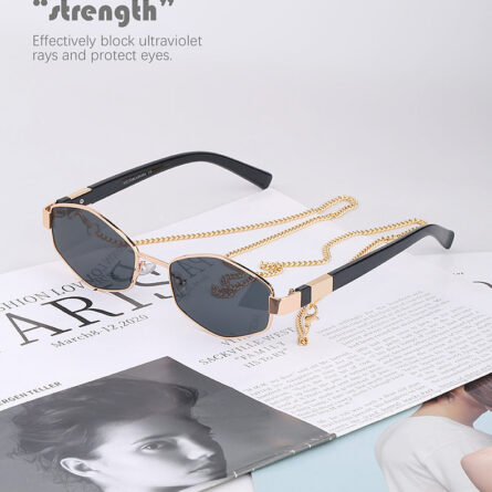 Sunshine Goddess Punk Sunglasses with Chain – Bild 30