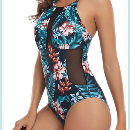 Ocean Breeze One Piece Swimsuit DD+ Fuller Bust Mesh Swimsuit – Bild 13