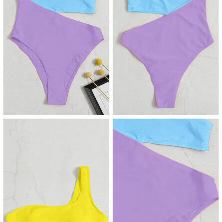 Celine Cut Out Color Block Swimsuit - Image 21