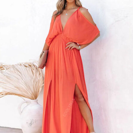Boho Summer Chiffon V-Neck Tunic Dress - Image 28