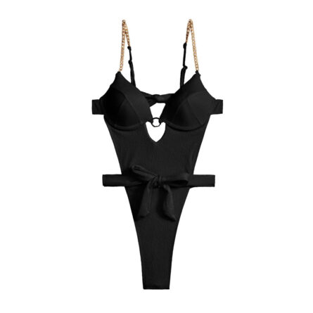 Extreme Mini Micro Thong High Leg Cut One Piece Swimsuit - Image 4