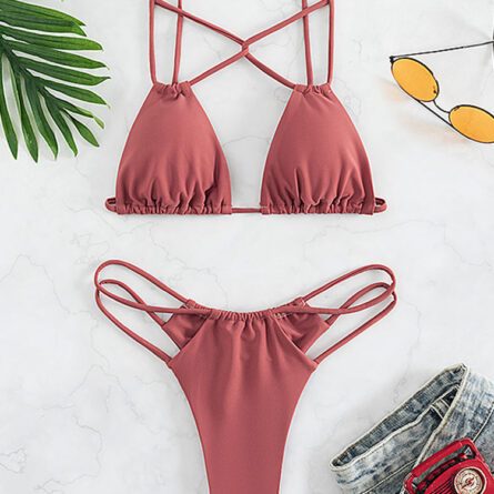 Riviera Strappy Bandage Micro Bikini – Bild 21