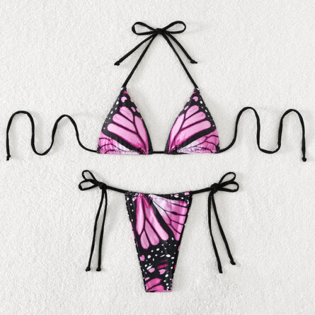 Free Spirit Beautiful Butterfly Thong Bikini Set - Image 15