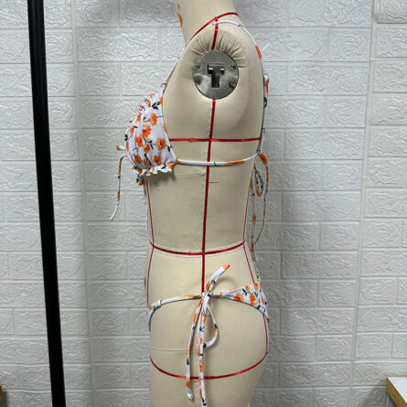 Blossom Dreams Ruffle String Bikini Set - Image 6