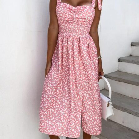 Susannah Strap Dress Floral Print Sleeveless Sling Dress – Bild 26