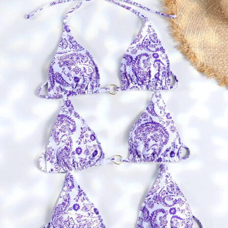 Exotic Sunset Triangle Chains Brazilian Bikini – Bild 30