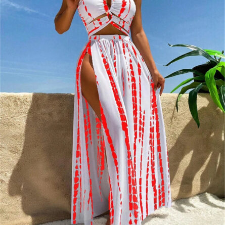 Bahamas Vacation 3 Piece Cover Up Skirt Set - Image 3