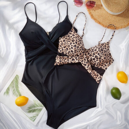 Solid One Piece Tummy Slimming Design Swimsuit – Bild 5