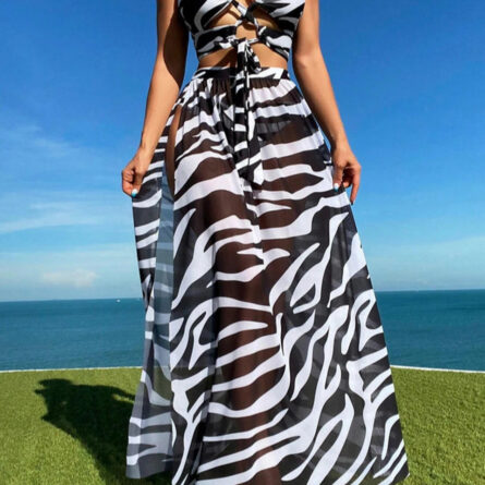 Bahamas Vacation 3 Piece Cover Up Skirt Set - Image 11