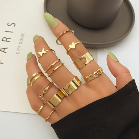 Bohemian Summer Gold Ring Set - Image 18