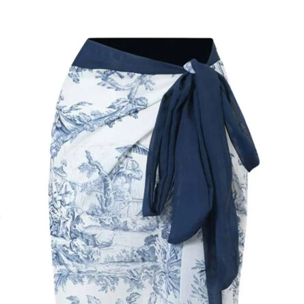 Palm Paradise Swimsuit & Beach Cover Up Sarong Set - Image 21