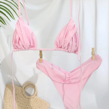 Tropical Bliss Triangle Bikini Set – Bild 3
