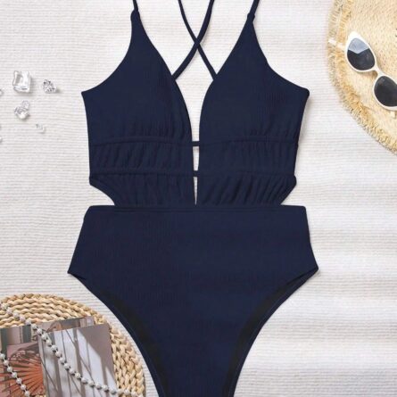 Oceanic Charm Plunge Swimsuit – Bild 4