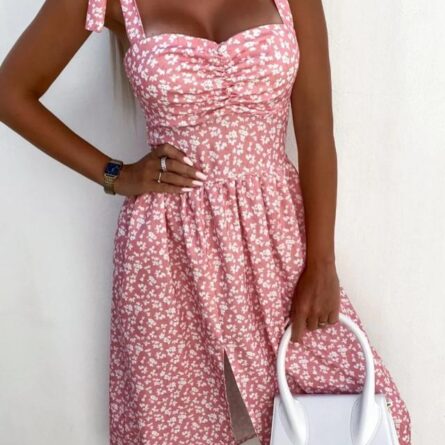 Susannah Strap Dress Floral Print Sleeveless Sling Dress – Bild 27