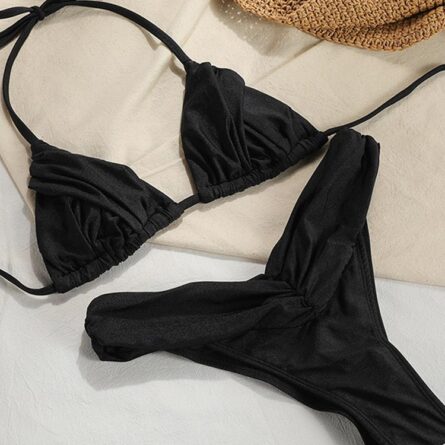 Exclusive Ruched Brazilian Triangle Bikini - Image 16