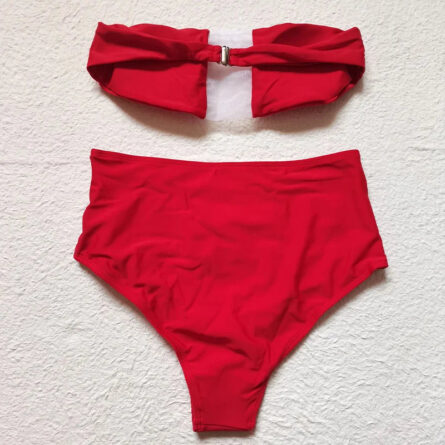 Strapless Dream Mesh High Waist Bikini - Image 11