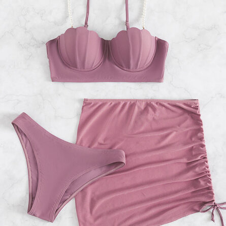Mermaid Pearl Dreams Sexy Push Up 3 Piece Bikini – Bild 15