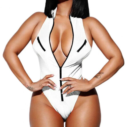 Head Turner Swimwear High Neck Zipper Swimsuit – Bild 9