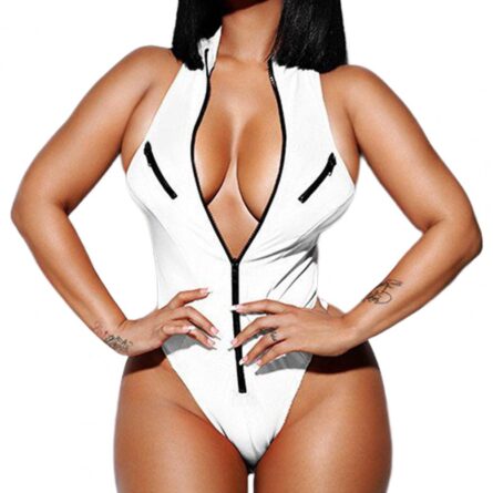 Head Turner Swimwear High Neck Zipper Swimsuit – Bild 17