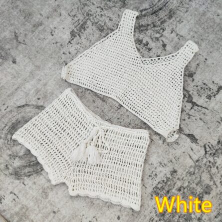 Seaside Breeze Crochet Shorts and Thong Bottoms - Image 11