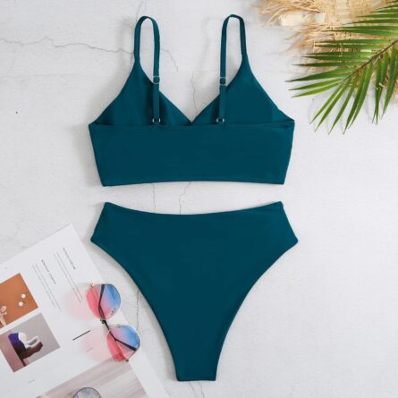 Amy Solid High Waist Bikini - Image 17