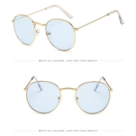 I Miss You Round Frame Colored Sunglasses – Bild 24
