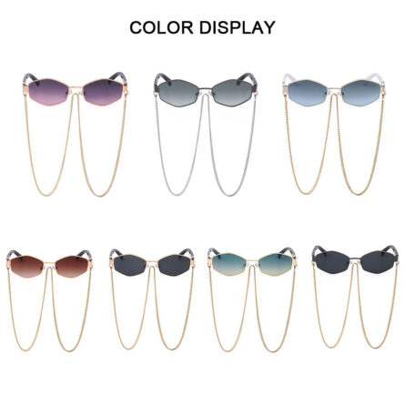 Sunshine Goddess Punk Sunglasses with Chain – Bild 8