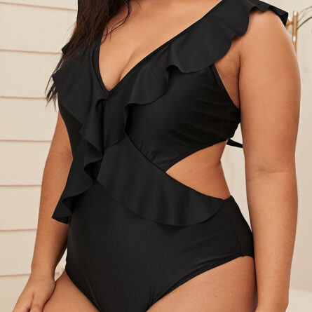 Bahamas Delight Ruffle One Piece Plus Size - Image 43
