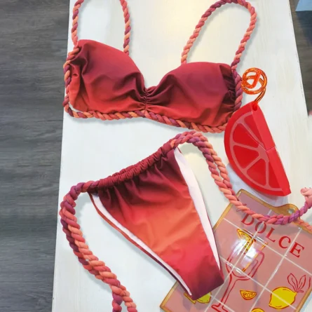 Sunrise Twist Push Up Bikini - Image 3