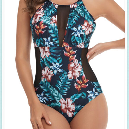 Ocean Breeze One Piece Swimsuit DD+ Fuller Bust Mesh Swimsuit – Bild 10