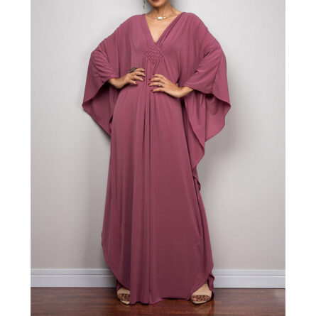 Athena Loose Maxi Kaftan Tunic Beach Cover Up - Image 12