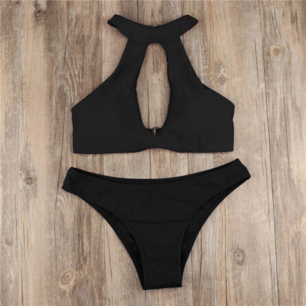 Beach Babe Halter Cut Out Bikini - Image 11