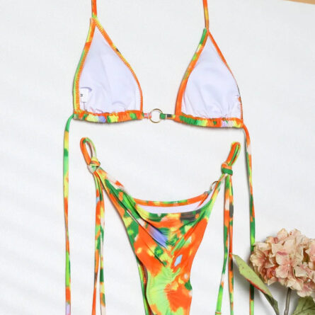 Exotic Sunset Triangle Chains Brazilian Bikini – Bild 37