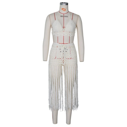 Mirabella Tassel Bikini Top & Beach Skirt - Image 12