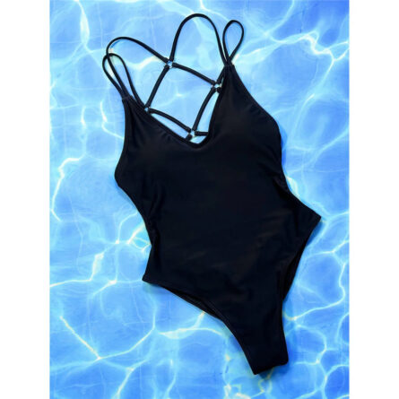 Stunning Leopard Open Back One Piece Swimsuit - Image 42
