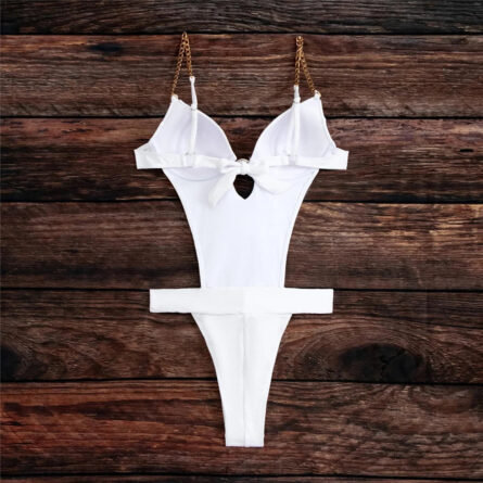 Extreme Mini Micro Thong High Leg Cut One Piece Swimsuit - Image 9