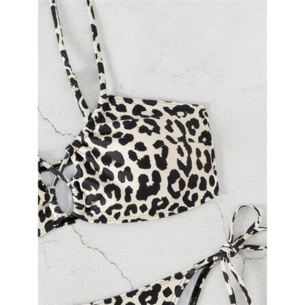 Savage Elegance Leopard Cut Out Bikini Set - Image 8