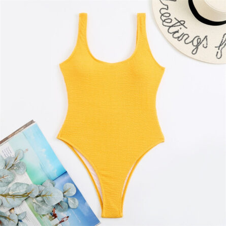 Malibu Sexy Solid One Piece Swimsuit – Bild 4