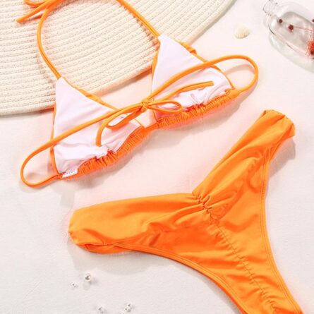 Exclusive Ruched Brazilian Triangle Bikini - Image 10