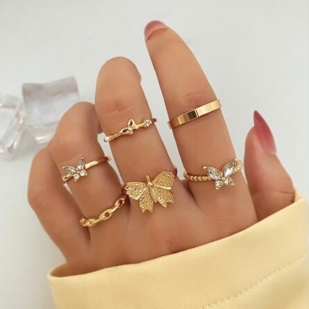 Bohemian Summer Gold Ring Set - Image 16
