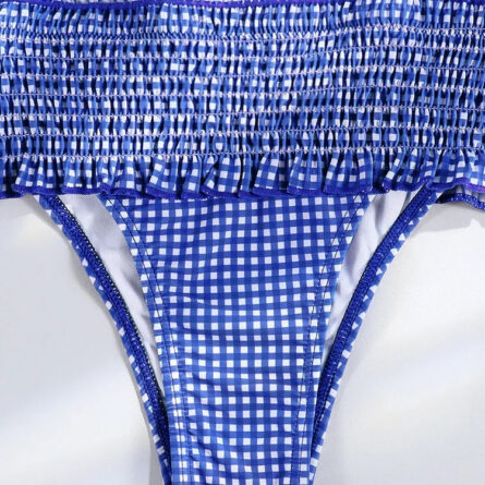 Plaid Ruffle Charm Waist Bikini Set – Bild 10