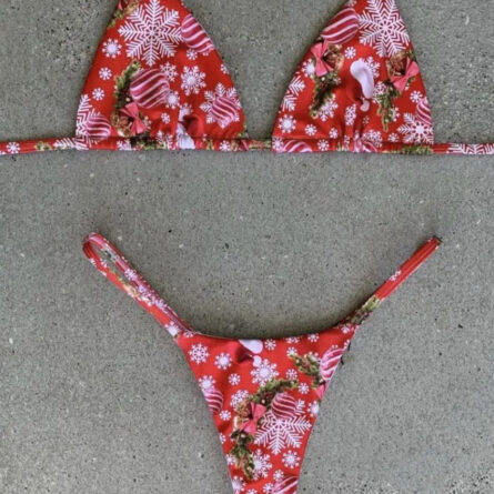 Christmas Micro Thong Bikini - Image 4