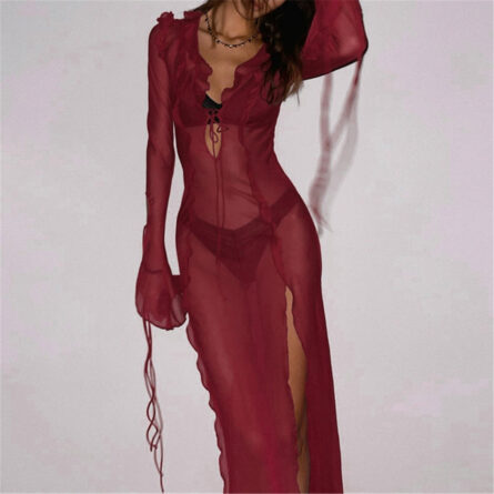 Breezy Oasis Beach Maxi Dress - Image 4