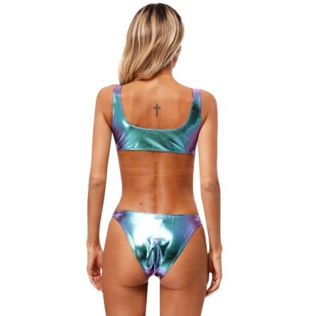 Celestial Goddess Harness Metallic Cut Out Swimsuit Monokini - Image 4
