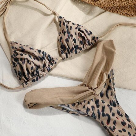 Exclusive Ruched Brazilian Triangle Bikini - Image 19