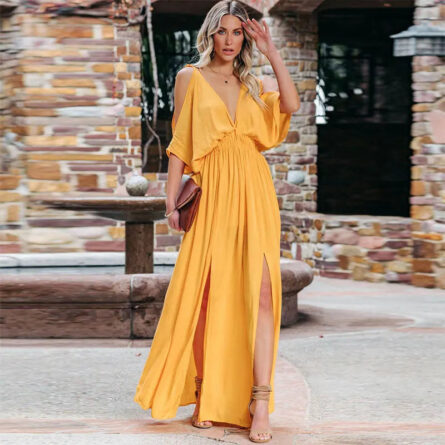 Boho Summer Chiffon V-Neck Tunic Dress - Image 9