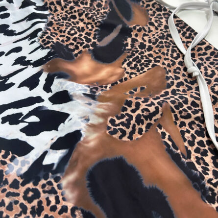 Valentina 3 Piece Leopard Triangle Bikini Set - Image 5