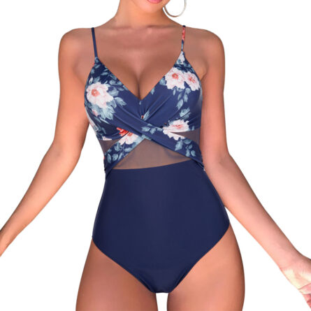 Solid One Piece Tummy Slimming Design Swimsuit – Bild 28