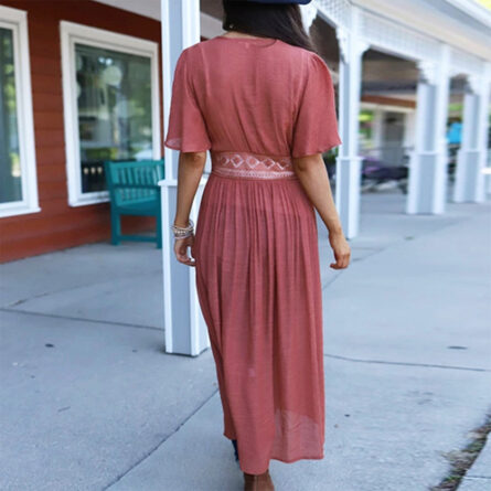 Boho Flow Mesh Sheer Beach Cover Up - Image 18