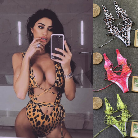 Hailey Strappy Waist Cut Out Swimsuit - Image 2